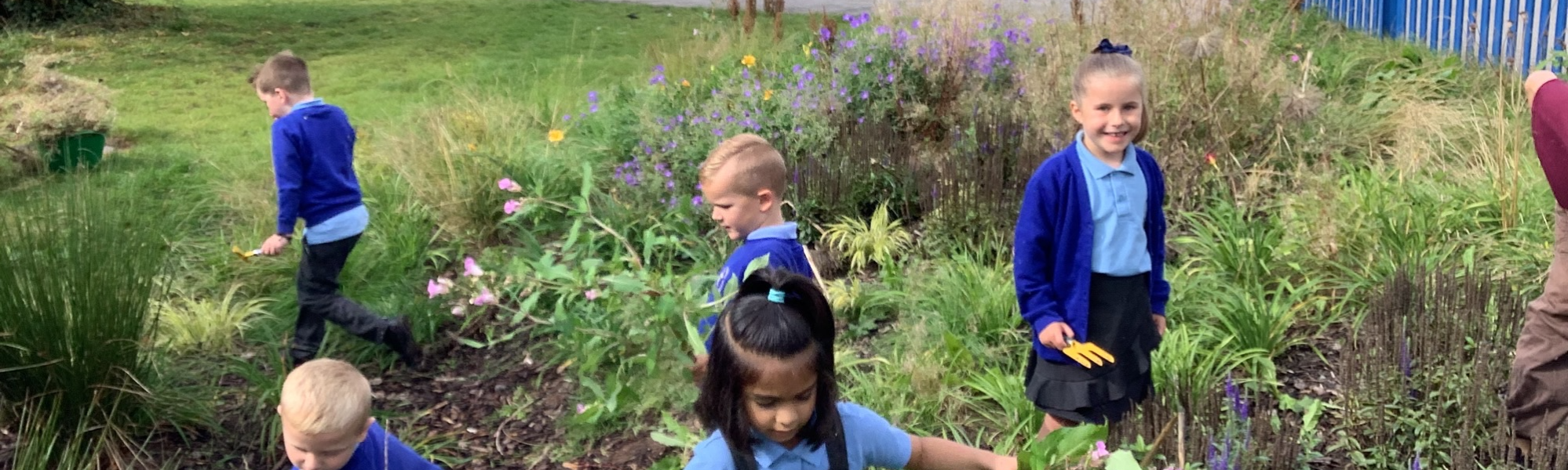 Pupils at Christ Church Primary School Walshaw