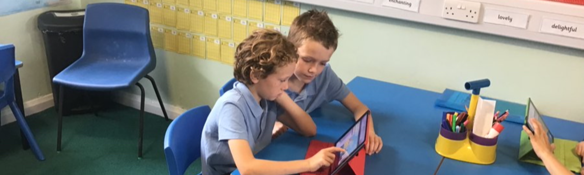 Pupils at Christ Church Primary School Walshaw