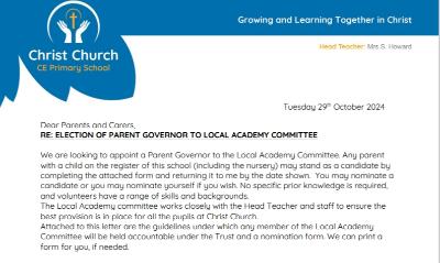 Election of Parent Governor