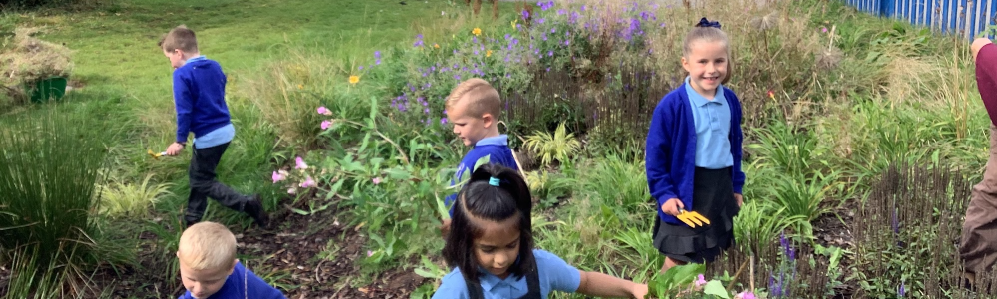 Pupils at Christ Church Primary School Walshaw