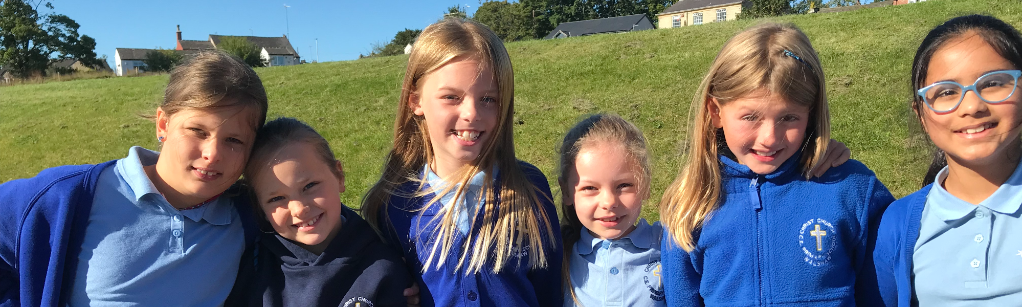 Pupils at Christ Church Primary School Walshaw