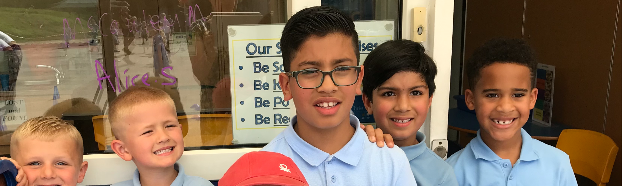 Pupils at Christ Church Primary School Walshaw