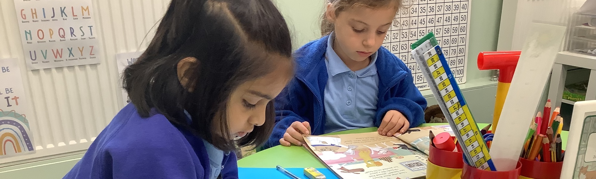 Pupils at Christ Church Primary School Walshaw